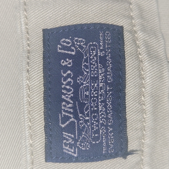 Levi's Mens Vintage Jeans 1990s Jeans Chinos khaki beige tan EUC pants white tab - Picture 5 of 10